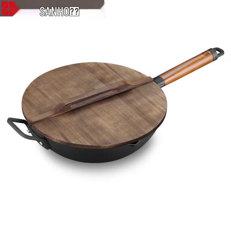 Sanhe 0-Coating Nitrided Iron Wok
