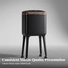 Trash Can with Legs and Wheels Slim Space-Saving for Kitchen