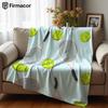 Tennis Print Cartoon Anime Print Flannel Blanket Soft Warm Throw for Kids Bedroom Sofa Bed Christmas Office Car