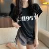 Loose-fit Short-sleeved T-shirt for Women New Summer Design Retro-inspired Student-style Milk-coloured Top Trendy