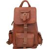 Genuine Goat Leather Rucksack Vintage Backpack Travel Bag Men's Laptop