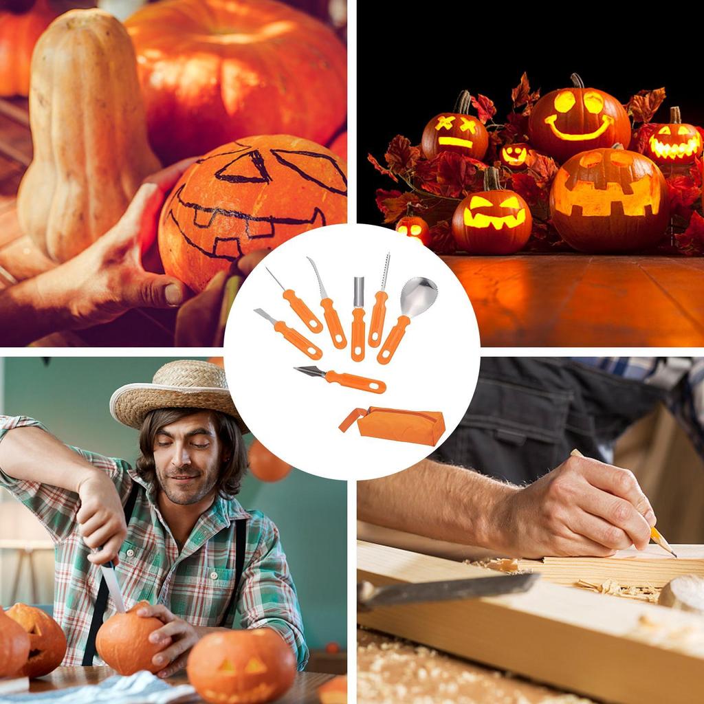 Pumpkin Carving Kit Adult Holiday Craft Carving Accessories Heavy Duty Sculpting Cutters For Beginners School Teacher Event