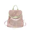 Travel Outdoor Drawstring Backpack Dopamine Color Hiking Shoulder Bag Fruit Nylon Backpack  Girls