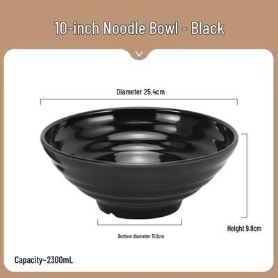 Zhishi 10-inch Melamine Noodle Soup Bowl Set