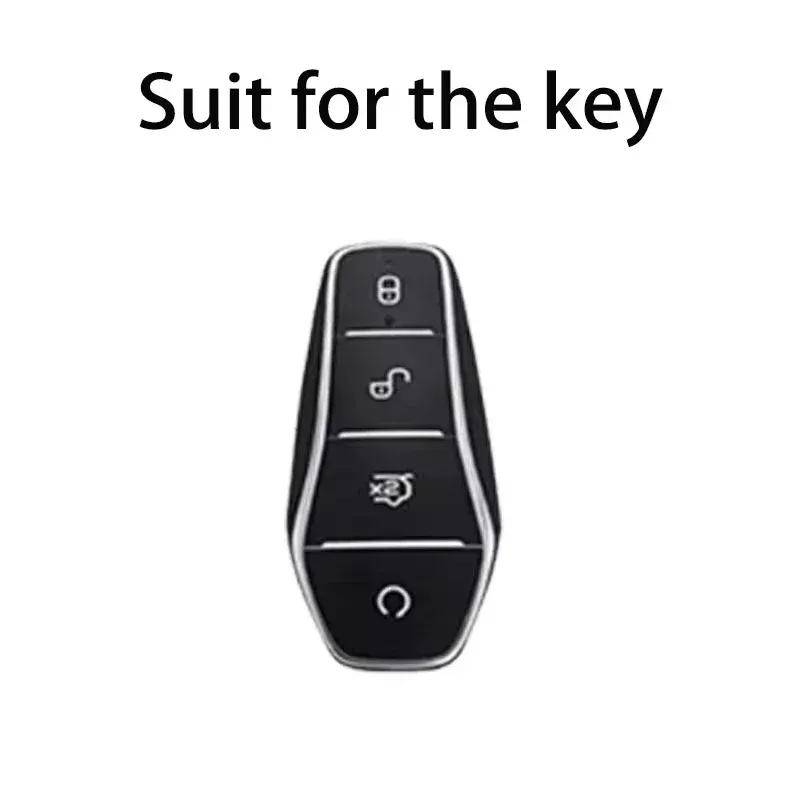 Car Remote Smart for BYD Song Plus Atto 3 Han EV Tang DM Qin Seal Dolphin Auto Key Case Fob Accessories White Diamond TPU