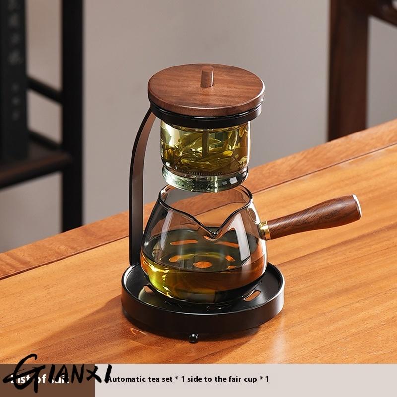 Gianxi Tea Sets Tea Separation China Kung Fu Tea Set Tea Infuser Teapot For Tea Home Glass Semi-Automatic Teapot Coffee Pot