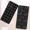 Black carved woven texture Phone Case For Samsung A41 A35 A34 A33 A32 A25 A24 A23 A21s A06 A05 A04 A03 Note 10 20 Ultra 5G Black