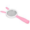 Magnifier Plastic Handle Cartoon  Rabbits Handheld HD ABS Comfortable Grip Reading Magnifying Gl
