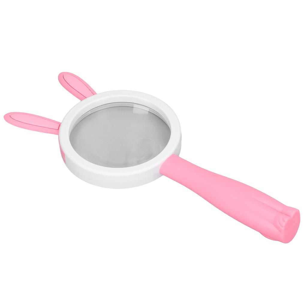 Magnifier Plastic Handle Cartoon Rabbits Handheld HD ABS Comfortable Grip Reading Magnifying Gl
