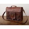 Men  Vintage Leather Messenger Shoulder Laptop Bag Briefcase Satchel