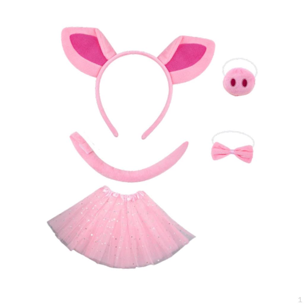 Pig Costume Set Animal Cosplay Decoration for Stage Performances Carnival