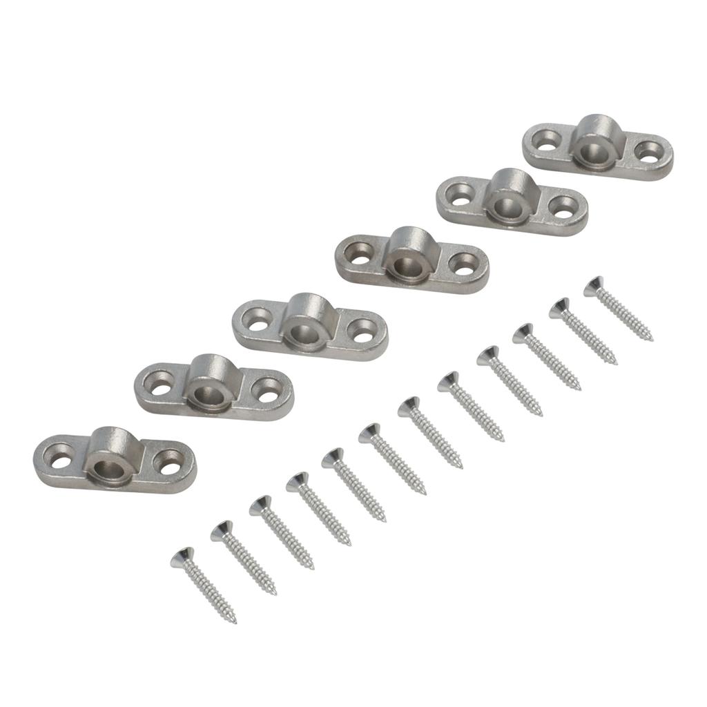 Camping Gear Essential Set of 6 Stainless Steel Wall Eyelets Available