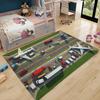 Flughafen Spielteppich Kinderzimmer Teppich Auto Flugzeug Teppich Nascar Rennstrecke Auto Teppich Spielzimmer Teppich Straßenkarte Teppich Waschbare Teppiche Rutschfest