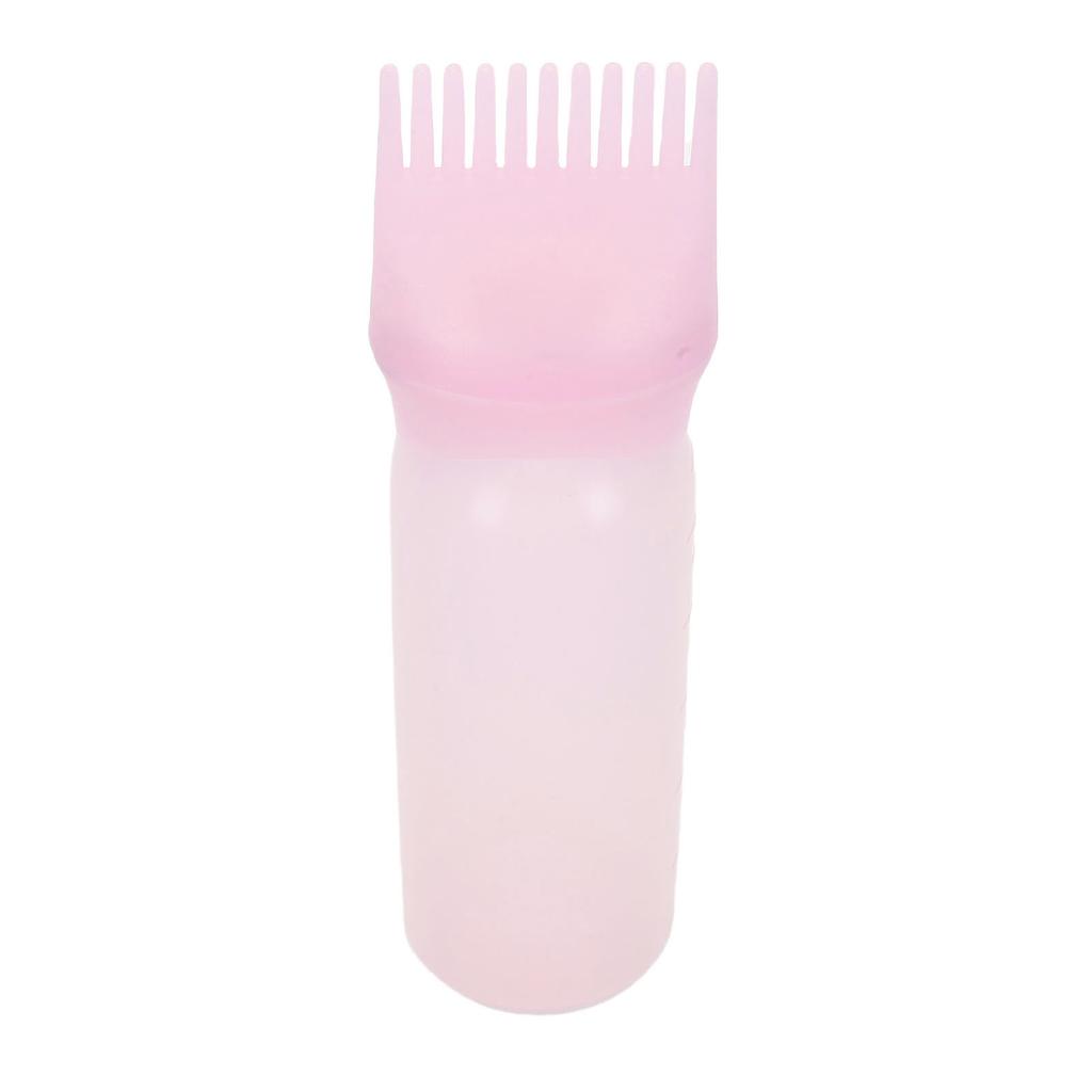 Flacone Applicatore Pettine Radici Semi Trasparente per Olio Applicatore per Tinta Capelli 160ml per Casa Salone