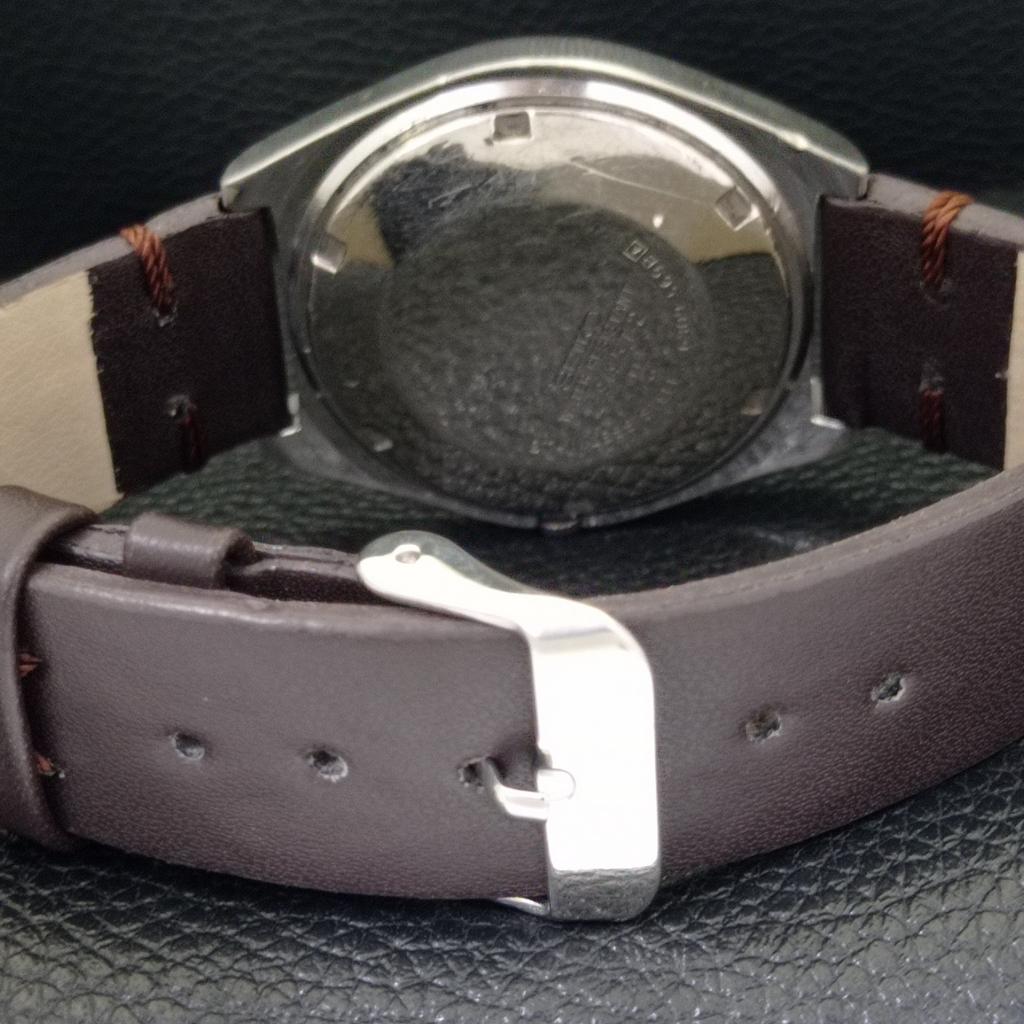 Seiko 5 AUTOMATIC JAPAN MENS 6309A VINTAGE ORANGE COLOR DIAL WATCH A701259-5 R206a-a701259