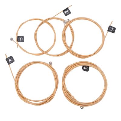 5-Saiten Basssaiten Ersatz Professionelle Metall Holz Bassgitarrensaiten Musikinstrument