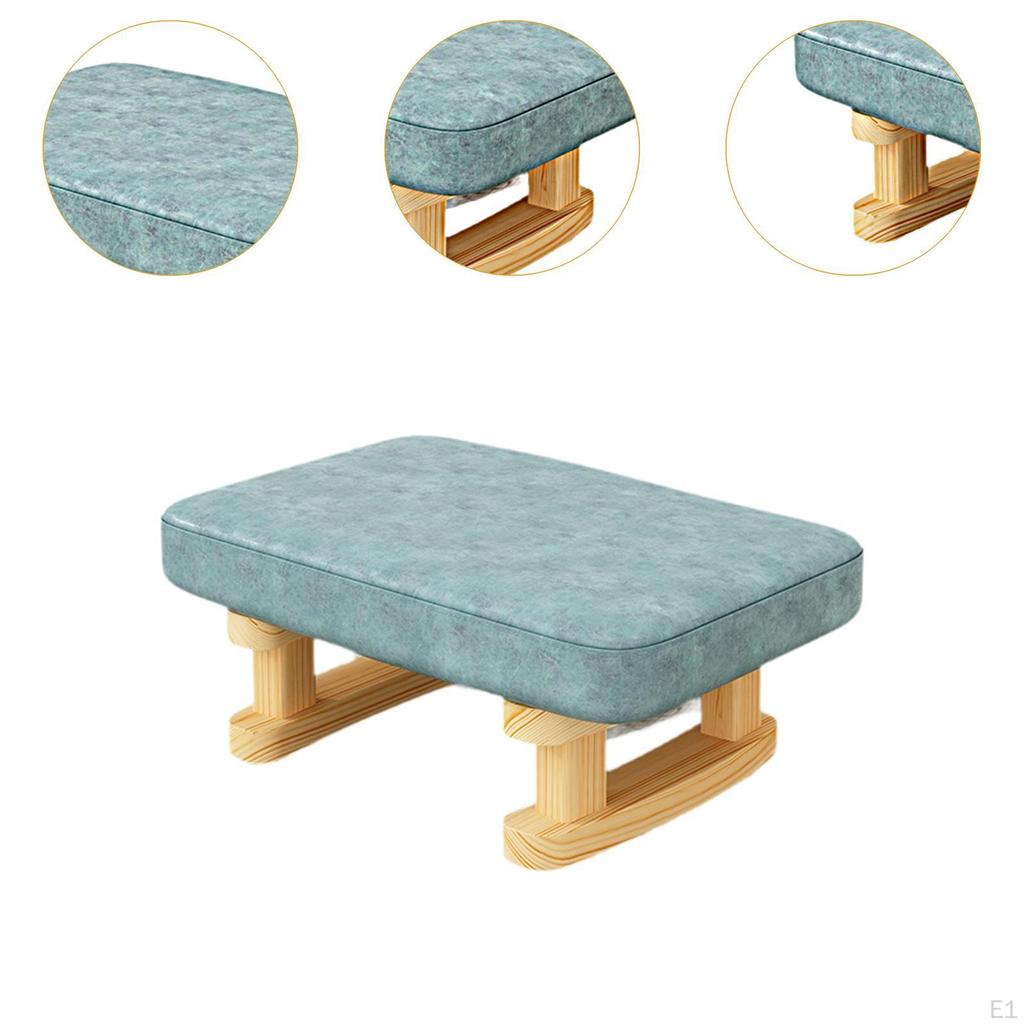 Ergonomiczny drewniany podnóżek na nogi do domowego biura