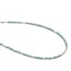 Healing Department Fashionable, Fresh and Elegant Niche Original Simple Sea Blue Treasure Real Stone Beaded Fine Necklace Collarbone Chain