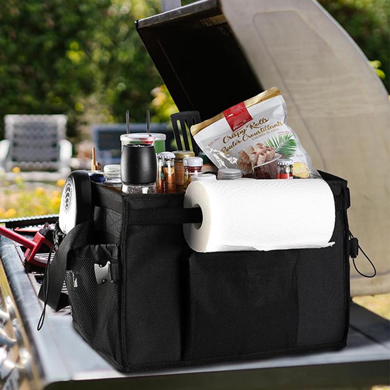 Waterproof BBQ Tool & Seasoning Storage Bag - Outdoor Oxford Cloth Cooler & Customization