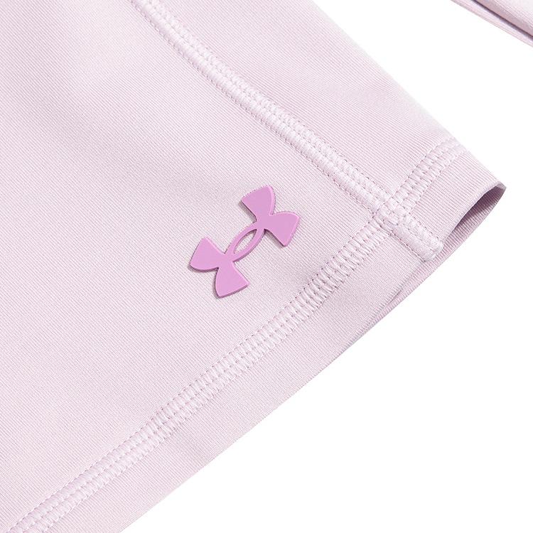 Under Armour Einfarbiges Sportliches Freizeit-T-Shirt mit Hohem Kragen Damen Tops Rosa 1373965-694