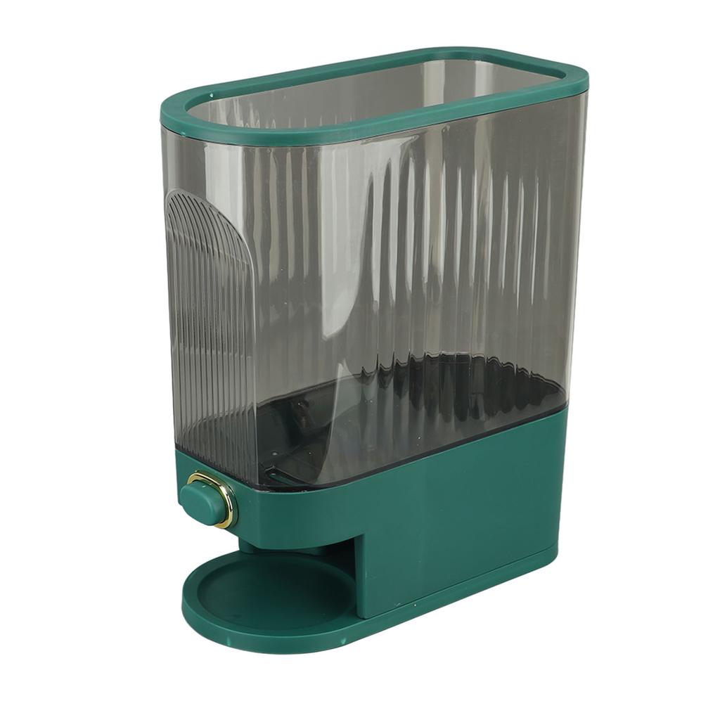 Rice Dispenser PET PP Sealed Grain Bucket Dry Food Storage Container with Measuring Cup for Kitchen