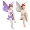 Flower Fairy Ornaments, Beautiful And Fine Carving Figurines, Resin Sculpture for Home Patio Balcony Garden