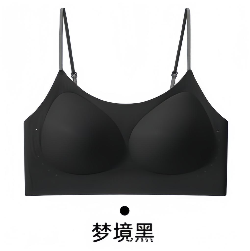 Cool camellia foundation seamless underwear women gather and close secondary breasts comfortable and breathable soft support pull bra cover