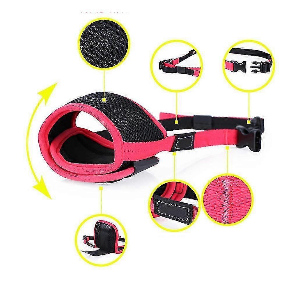Adjustable Breathable Nylon Dog Muzzle Safety Mouth Cover