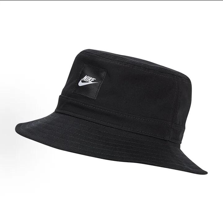 Nike Bucket Hat, Unisex Youth Foldable Wide Brim UPF 50+ Outdoor Sun Hat With Woven Swoosh Label CZ6125-010