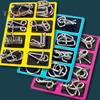 8 Teile/satz Metall Puzzle Ring Denksportaufgabe 3D Draht Puzzle Spiel Kinder Erwachsene Mind Logic IQ Test Pädagogisches Entsperren Interlock Spielzeug Kleinkinder Jungen Mädchen Geschenk