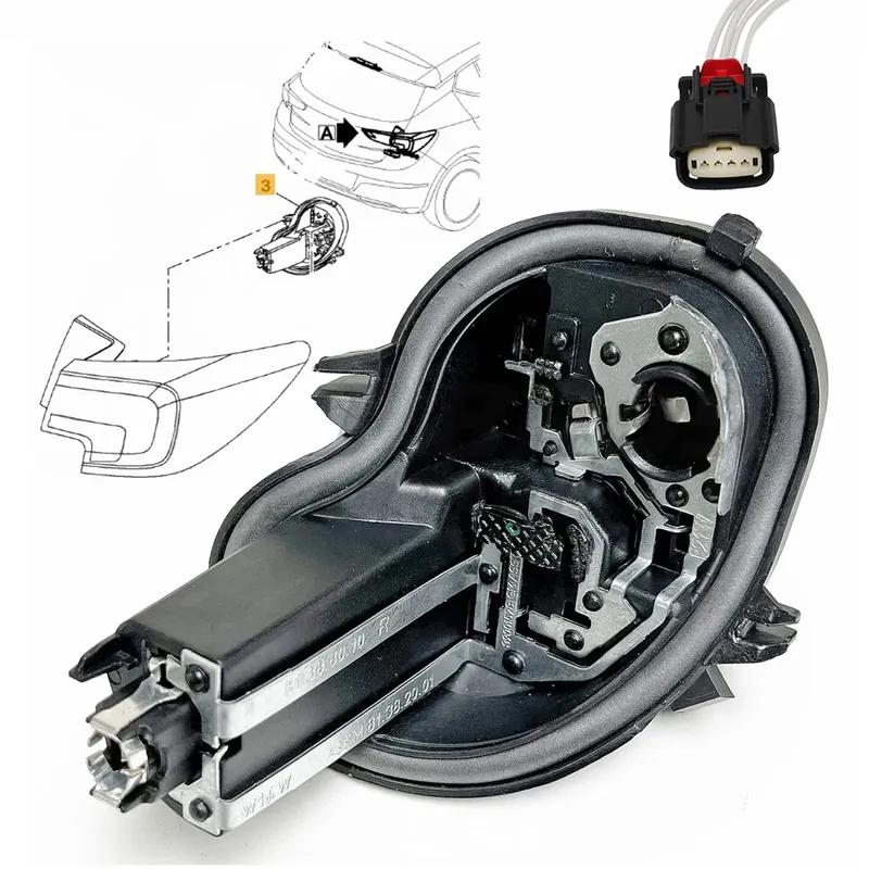 For Vauxhall Astra K 2016+ Rear Left Right Light Lamp Bulb Holder With Plug 39001577 39001578 Car Lights Parts