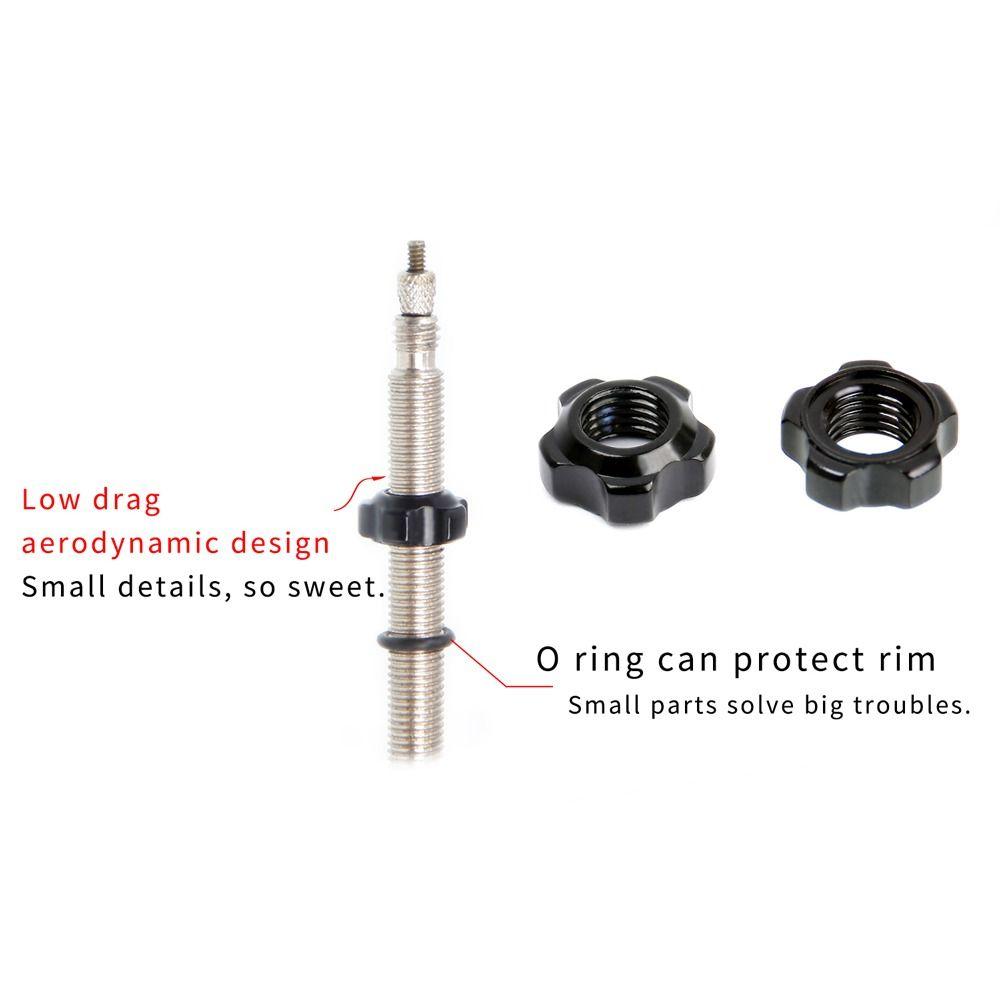 Tire Bicycle Tubeless Tire Nozzle Lock Tire Valve Cap Bike Presta Valve Nut Vacuum Tire Valve Nut