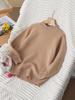 100% Pure Wool Kids' Thick Pullover Sweater - Warm Woolen Base Shirt for Boys & Girls