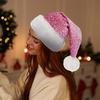 Sequin Santa Hat Christmas Sequin Santa Hat With Shiny Sequin And Pompom Christmas Headwear Happy New Year Sequined Santa Hat