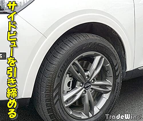 [TradeWind] Fender Guard, Fender Molding, Over Fender, Fender Arch Molding, Flare Molding, Scratch Prevention, Car, Width 3.8cm, Length 1.5m, Set