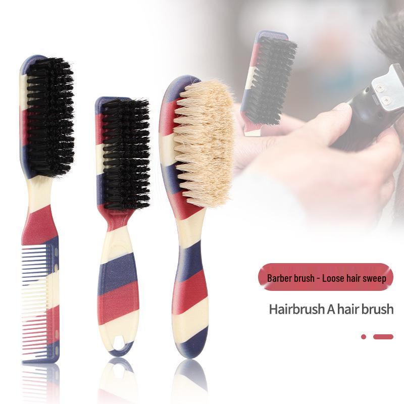 Men's Double-Headed Beard & Hair Styling Comb with Horsehair Brush