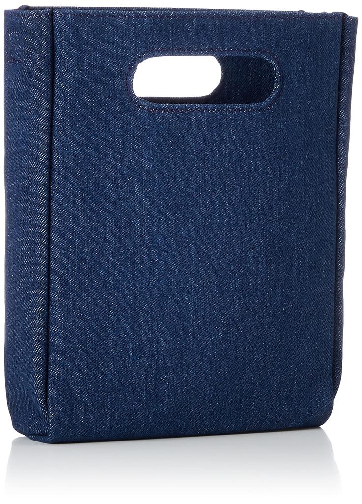 WEGO Canvas Record Shoulder Size Dark Denim 2-Way Bag, Men's, F,
