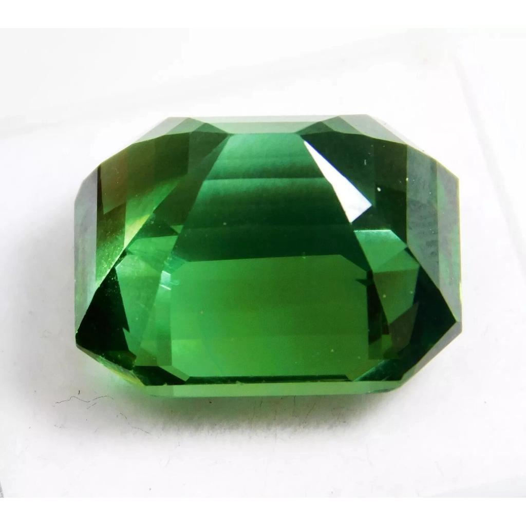 Emerald Cut Natural Shiny Green Sapphire 25-26 Ct Beautiful Certified Gemstone