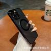 Applicable to iPhone16Promax crystal transparent magnetic suction hard mobile phone case Apple 15 with its own lens film 13 protective case 11