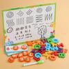Multifunktionale Buchstaben-Zuordnungs-Puzzleblöcke für die Früherziehung