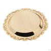 " 6" Gold Round - Washable and Reusable for Wedding Birthday Party Dessert Cake Plate