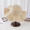 Big-Brimmed Straw Hat Women'S Summer Sunscreen Sun Hat Versatile Wavy Edge Beach Travel Sun Hat