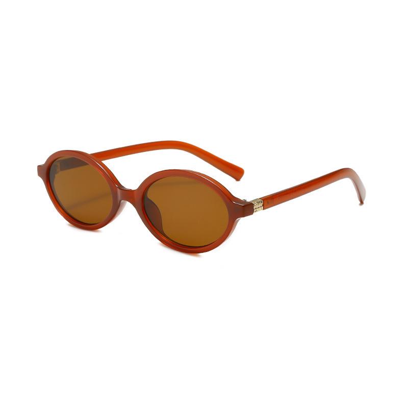 2024 Xiaohongshu Retro Oval Nerd Glasses with Anti-Blue Light in a Simple, High-End Style