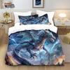 Dangerous Dragon Duvet Cover Set 2/ 3Pcs Quilt Cover Set Dragon Bedding Set Machine Washable Single Double King