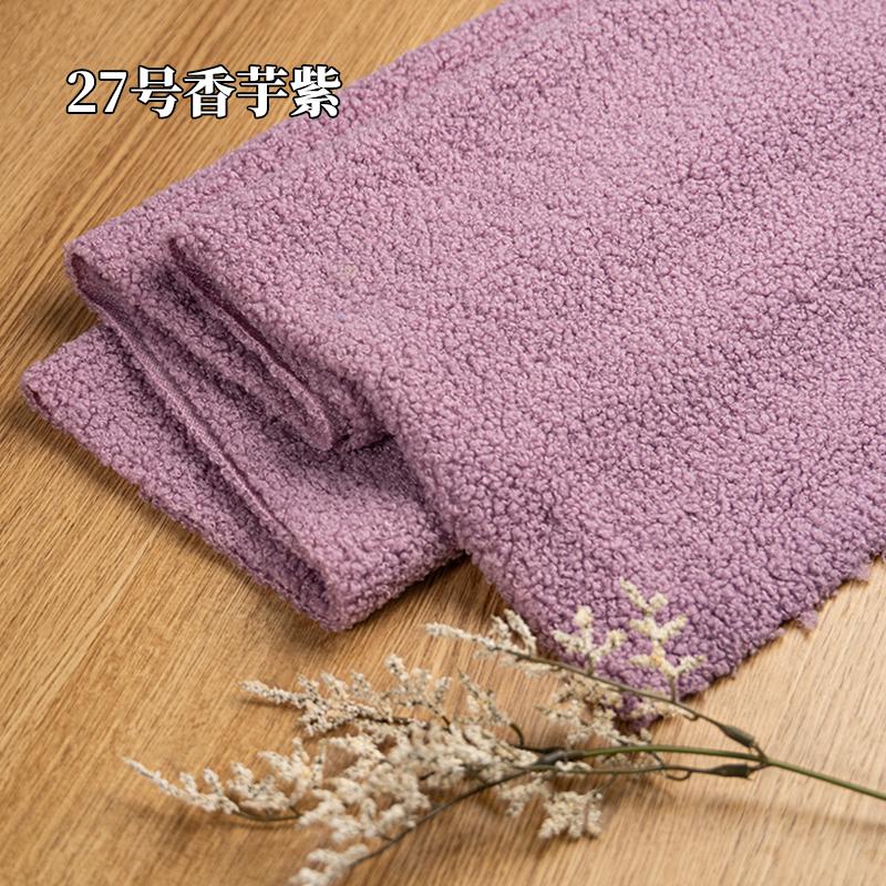 Teddy Plush Fabric Elasticity Soft By The Meter for Toys Pet Nest Cushion Handmade DIY Sewing Faux Lamb Fur Cloth Beige White