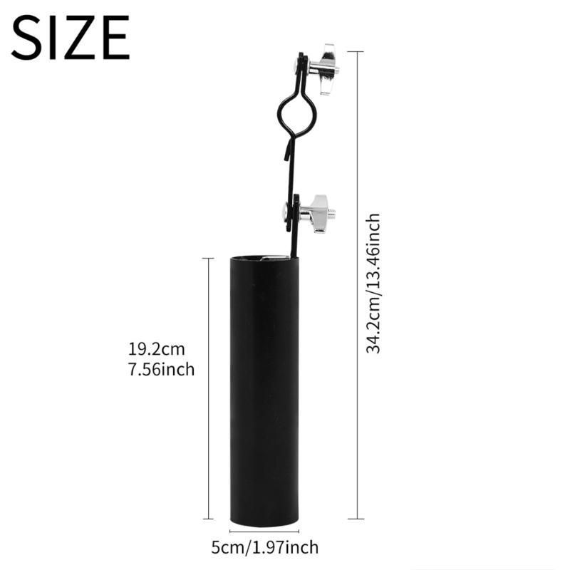 Drumstick Organizer Featuring Steel Stabilizer Base for Musicians Present for Multiple Sticks Accessories Storage