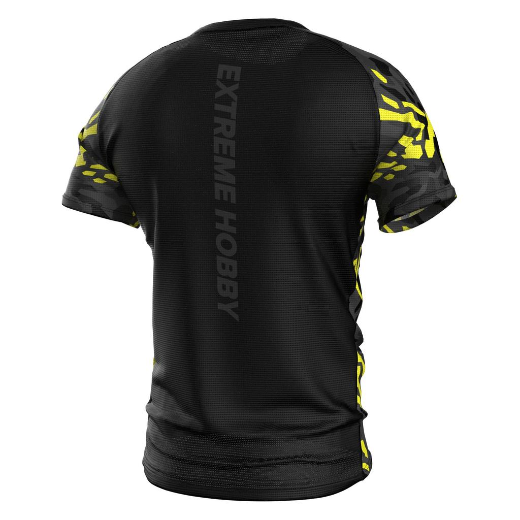 Extreme Hobby Black Panther Technical T-Shirt Black and Yellow XL
