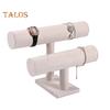 Supporto per Bracciali a Doppio Livello Supporto Espositore per Bracciali Orologi Gioielli Supporto Orizzontale da Tavolo per Camera da Letto Comò Tavolo