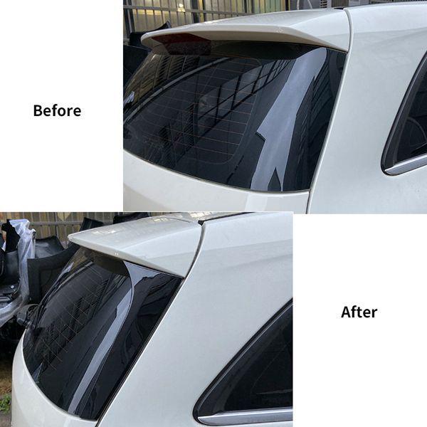 2-Piece Gloss Black ABS Rear Roof Spoiler Stickers for Mercedes B-Class B180/B200 W246