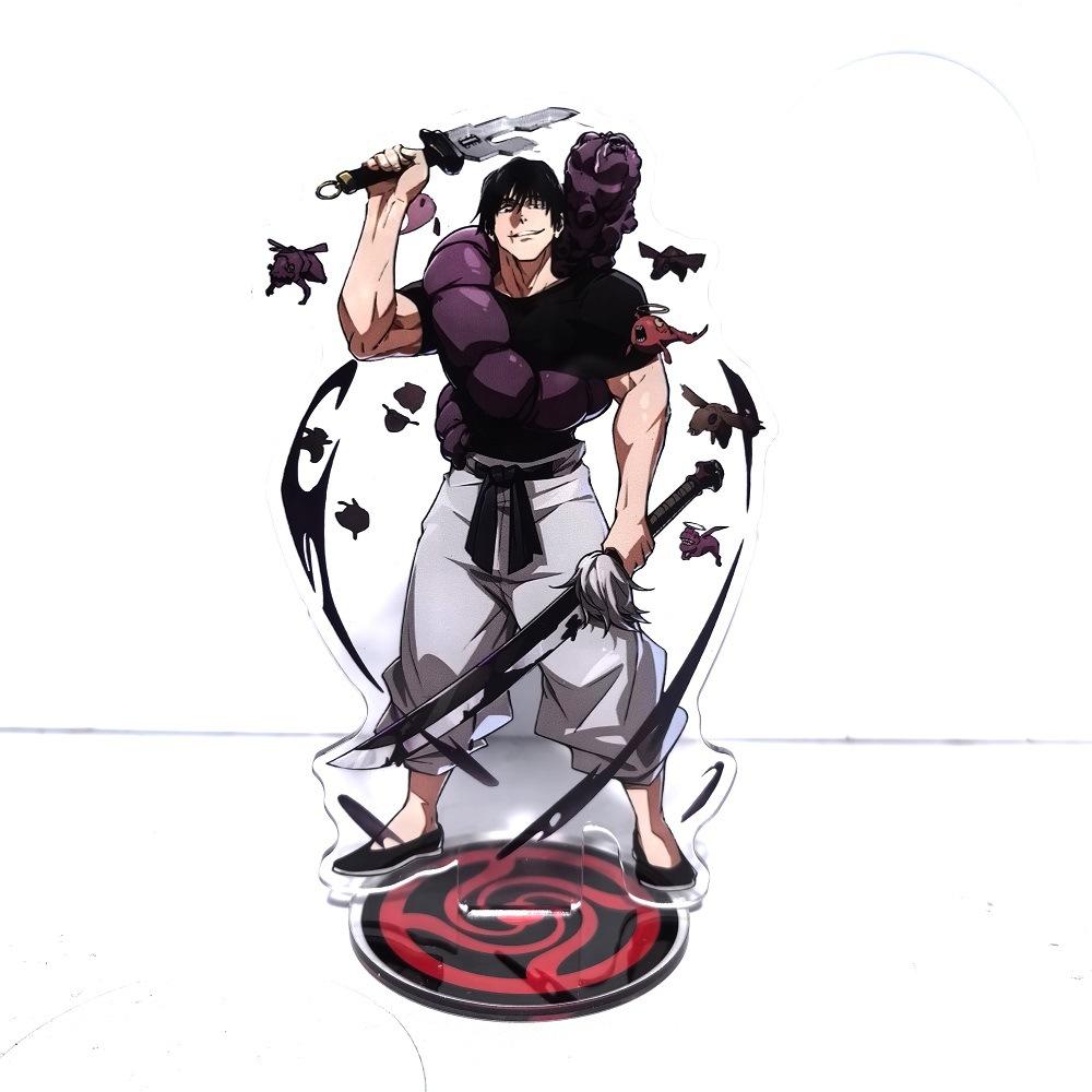 

Jujutsu Kaisen Чосо Сатору Годжо Фушігуро Тоджі Гето Сугуру Акрилова Модель Стенду Каваї Мультфільм Інумакі Тоге Декор для Столу